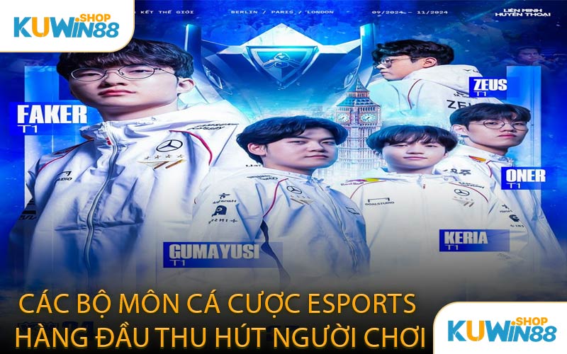 Các Bộ Môn Cá Cược Esports Hàng Đầu Thu Hút Người Chơi